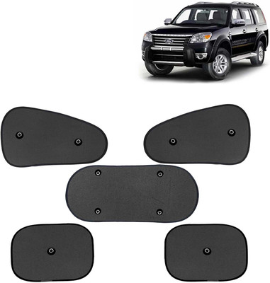 Kingsway Side Window, Rear Window, Windshield Sun Shade For Ford Endeavour(Black)