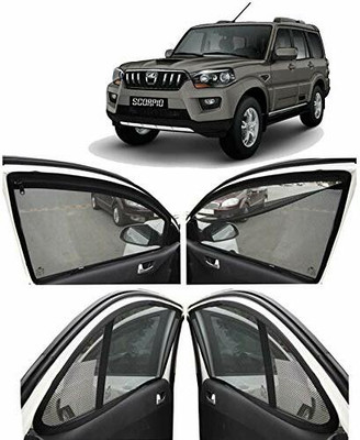 G ILIKA Rear Window, Side Window Sun Shade For Mahindra New Scorpio(Black)