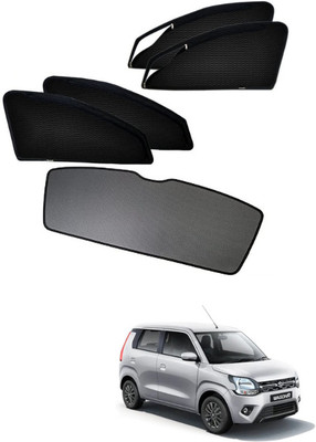 RAKRISH Rear Window, Side Window Sun Shade For Maruti Suzuki WagonR(Black)