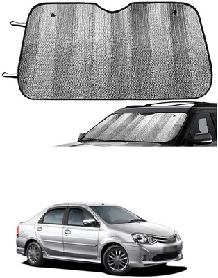 GONAMA Side Window Sun Shade For Toyota Etios(Silver)