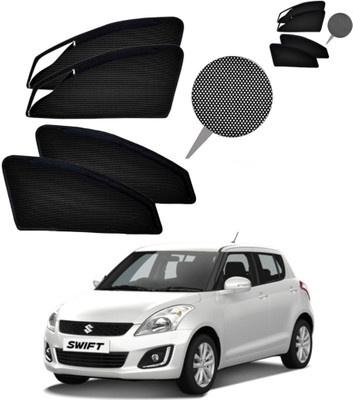 RAKRISH Rear Window, Side Window Sun Shade For Maruti Suzuki New Swift(Black)