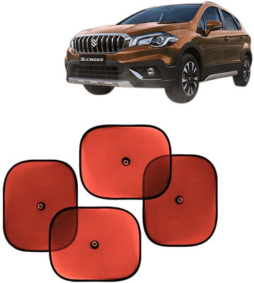 Kingsway Side Window, Rear Window, Dashboard, Sun Roof, Windshield Sun Shade For Maruti Suzuki S-Cross(Red)