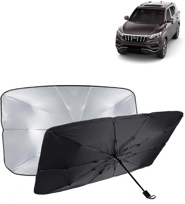 Kingsway Dashboard, Windshield Sun Shade For Mahindra Alturas G4(Black, Silver)
