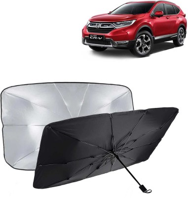 Kingsway Dashboard, Windshield Sun Shade For Honda CR-V(Black, Silver)