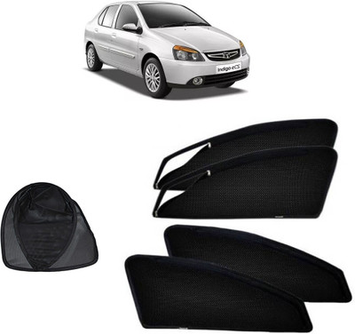 Magnetic Side Window Sun Shade For Tata Indigo(Black)