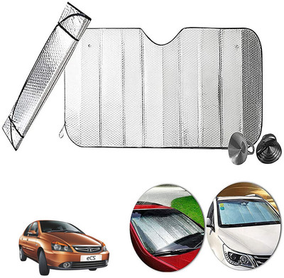 AUTO PEARL Dashboard, Windshield Sun Shade For Tata Indigo CS(Silver)