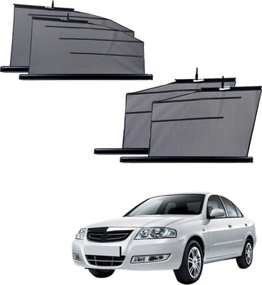 SS Zeeber Side Window Sun Shade For Renault Scala(Black)