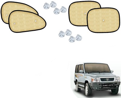 Automotive Prist Side Window Sun Shade For Tata Sumo Victa(Beige)