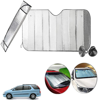 AUTO PEARL Dashboard, Windshield Sun Shade For Tata Indigo Marina(Silver)