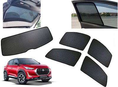 AUTO PEARL Side Window, Rear Window Sun Shade For Nissan(Black)