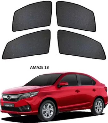 RAKRISH Rear Window, Side Window Sun Shade For Honda Amaze(Black)