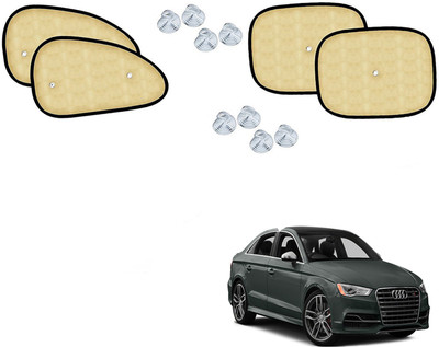 Automotive Prist Side Window Sun Shade For Audi S3(Beige)