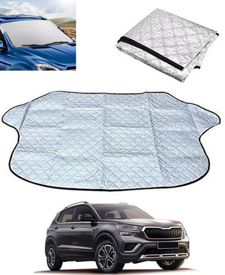 MSNP Windshield Sun Shade For Skoda Kushaq(Silver)