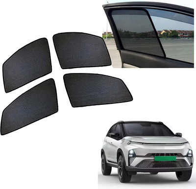 PEEPS STORE Side Window Sun Shade For Tata Nexon EV(Black)