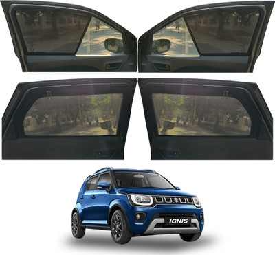 autoluxer Side Window Sun Shade For Maruti Suzuki Ignis(Black)