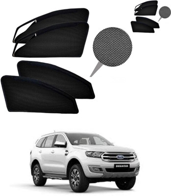 RAKRISH Rear Window, Side Window Sun Shade For Ford Endeavour(Black)