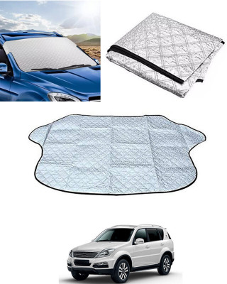 MATIES Windshield Sun Shade For Universal For Car Rexton(Silver)