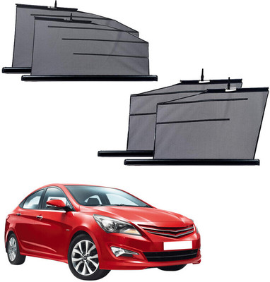 SS FOR YOUR SMART NEEDS Side Window Sun Shade For Hyundai Fluidic Verna 4S(Black)