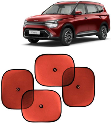 Kingsway Side Window, Rear Window, Dashboard, Sun Roof, Windshield Sun Shade For Kia Carens(Red)