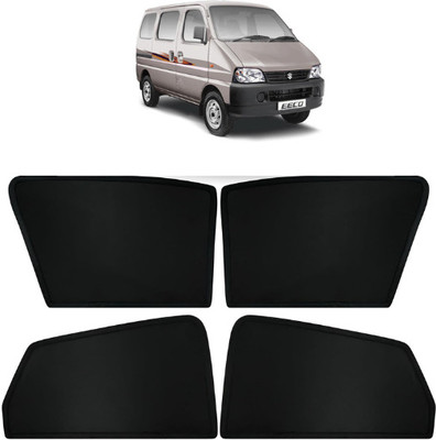 TOP VECHILE Rear Window, Side Window Sun Shade For Maruti Suzuki Eeco(Black)