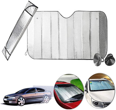 AUTO PEARL Dashboard, Windshield Sun Shade For Skoda Octavia(Silver)