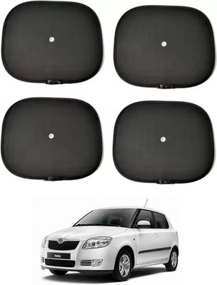 APICAL Side Window Sun Shade For Skoda Fabia(Black)