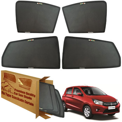 WolkomHome Side Window Sun Shade For Maruti Suzuki Celerio(Black)