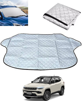 MSNP Windshield Sun Shade For Jeep Compass(Silver)