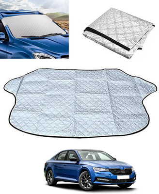 monolive Windshield Sun Shade For Skoda Superb(Silver)