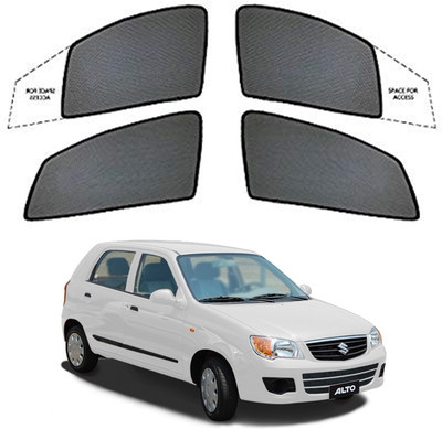 Magnetic Side Window Sun Shade For Maruti Suzuki Alto K10(Black)