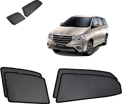 RAKRISH Rear Window, Side Window Sun Shade For Toyota Innova(Black)