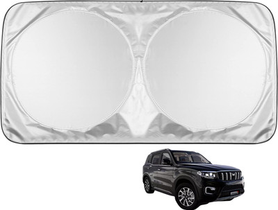 MOCKHE Windshield Sun Shade For Mahindra Scorpio N(Silver)