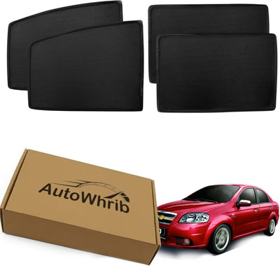 Autowhrib Side Window Sun Shade For Chevrolet Aveo(Black)