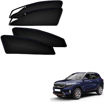 PEEPS STORE Side Window Sun Shade For Kia Seltos(Black)