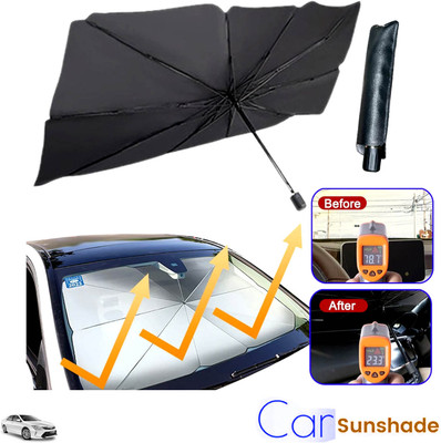 Rhtdm Windshield Sun Shade For Toyota Camry, Universal For Car(Black)