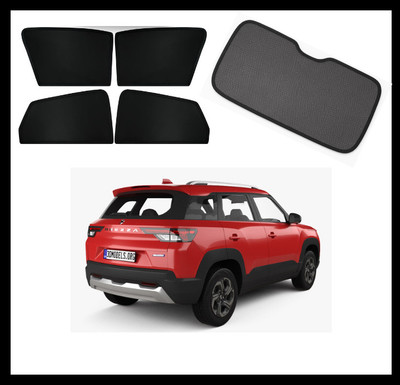 RAKRISH Rear Window, Side Window Sun Shade For Maruti Suzuki Vitara Brezza(Black)