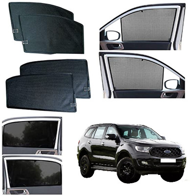 INSURE AUTOMOTIVE Side Window Sun Shade For Ford Endeavour(Black)