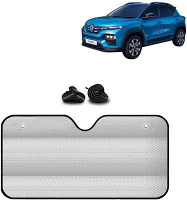 Kingsway Windshield, Dashboard Sun Shade For Renault Kiger(Silver)