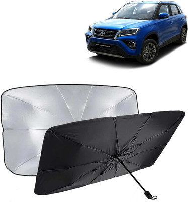 Kingsway Dashboard, Windshield Sun Shade For Toyota Urban Cruiser(Black, Silver)