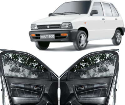 GATIMAN Rear Window, Side Window Sun Shade For Maruti Suzuki 800(Black)