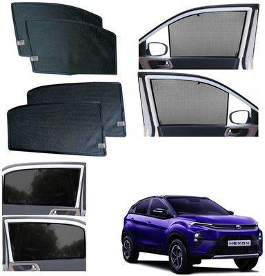 WolkomHome Side Window Sun Shade For Tata Nexon(Black)