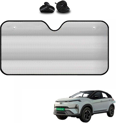 COSMOGEAR Windshield, Dashboard, Rear Window Sun Shade For Tata Nexon EV(Silver)
