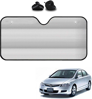 COSMOGEAR Windshield, Dashboard, Rear Window Sun Shade For Honda Civic(Silver)