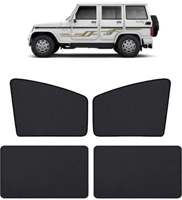 TOP VECHILE Rear Window, Side Window Sun Shade For Mahindra Bolero(Black)