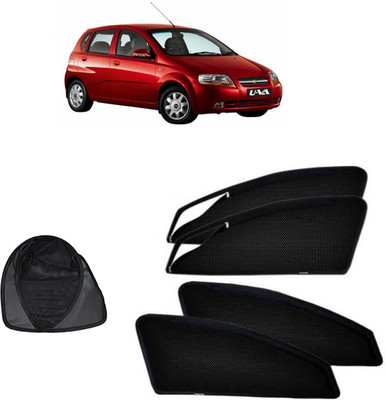 Magnetic Rear Window Sun Shade For Chevrolet Aveo U-VA(Black)