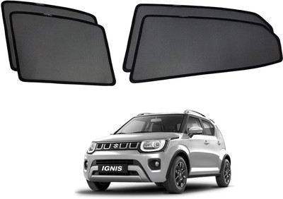 RAKRISH Rear Window, Side Window Sun Shade For Maruti Suzuki Ignis(Black)