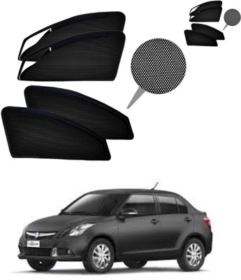 RAKRISH Rear Window, Side Window Sun Shade For Maruti Suzuki New Dzire(Black)