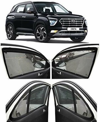 RAKRISH COLLECTION Rear Window, Side Window Sun Shade For Hyundai Creta(Black)