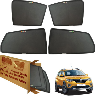 WolkomHome Side Window Sun Shade For Renault Triber(Black)