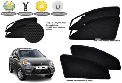 DENISIGA Rear Window, Side Window Sun Shade For Maruti Suzuki Alto 800(Black)